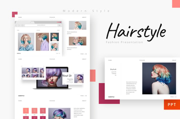 Hairstyle - Beautiful Powerpoint Template