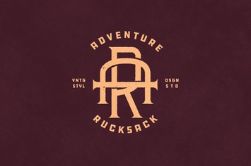 AR Vintage Monogram Logo