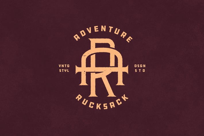 AR Vintage Monogram Logo
