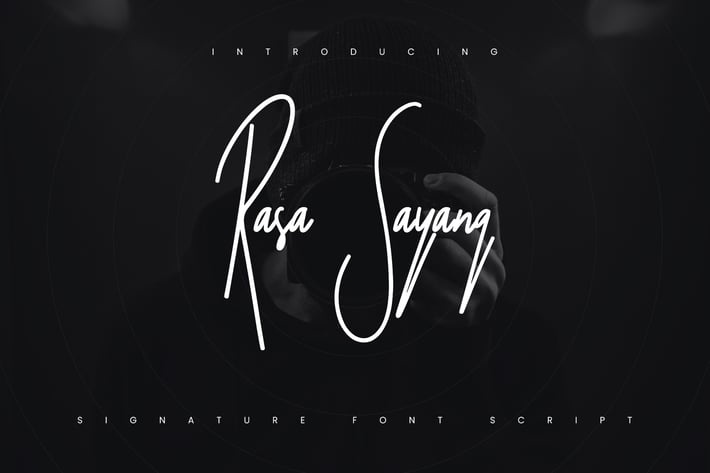 Rasa Sayang - Signature Scipt Font