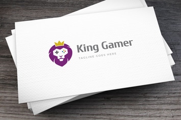 Lion Gamer Logo Template