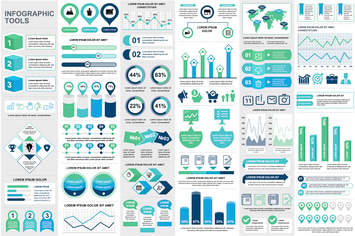 Collection Infographic Elements for Presentation