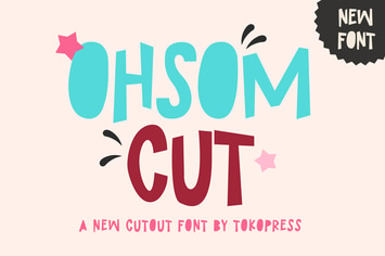 Ohsom Cut - Cartoon Font