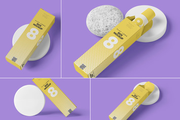 Slim Packaging Box Mockups