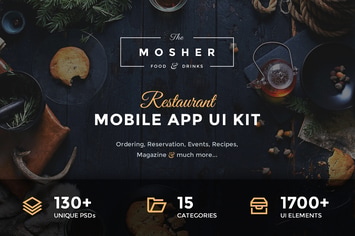 Mosher - Restaurant Mobile App UI Kit 