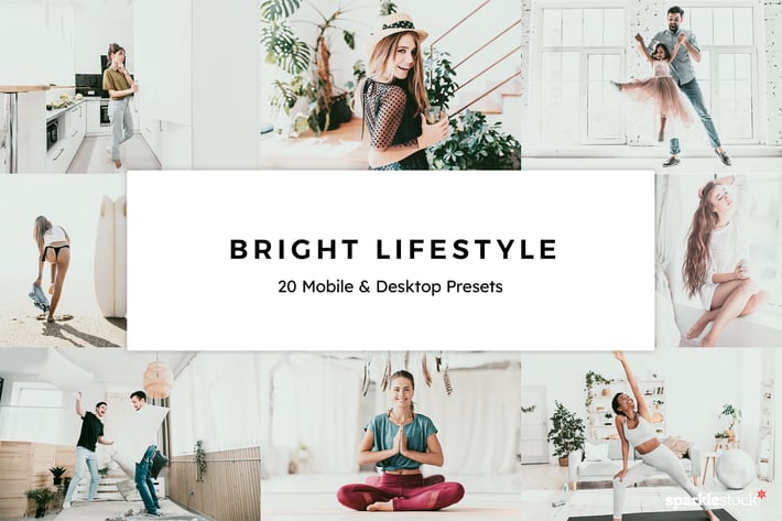 20 Bright Lifestyle Lightroom Presets & LUTs