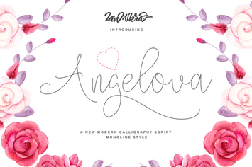 Angelova Monoline Script