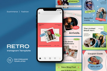 Retro Instagram Template