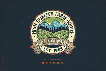 Montain Vintage Badge Logo