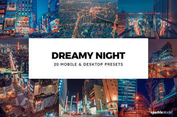 20 Dreamy Night Lightroom Presets & LUTs