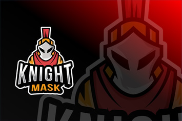 Knight Mask Esport Logo Template