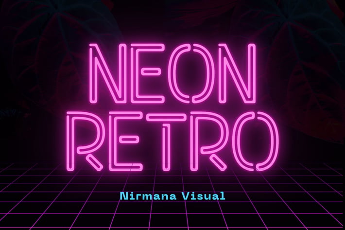 Neon Retro - Logo Font