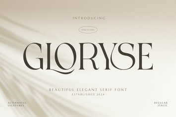GLORISE | elegant serif font