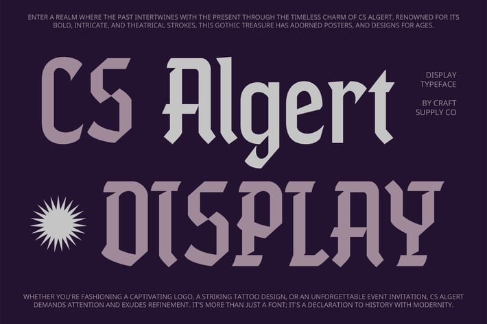 CS Algert – Blackletter Font