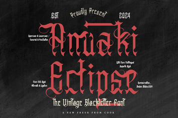 Anuaki Eclipse - Vintage Blackletter Font