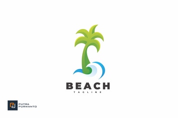 Palm Beach - Logo Template