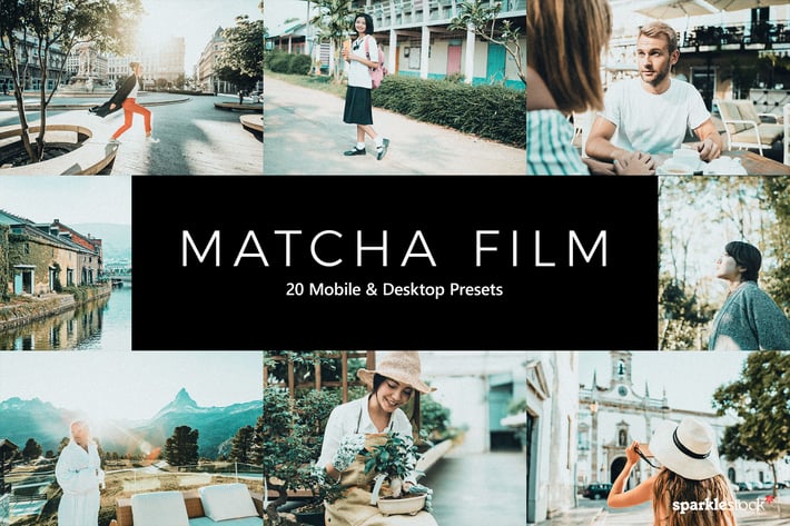 20 Matcha Film Lightroom Presets & LUTs