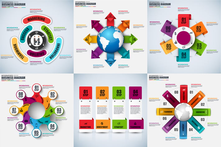 Modern Set Infographics