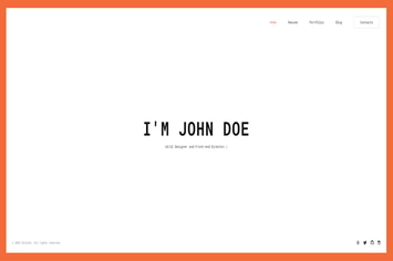 Glitche - Tailwind CSS Personal Portfolio Template