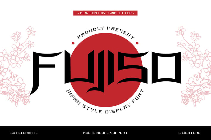 Fujiso - Japanese Style Font