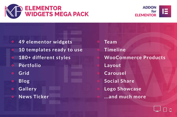 Elementor Widgets Mega Pack - Addons for Elementor