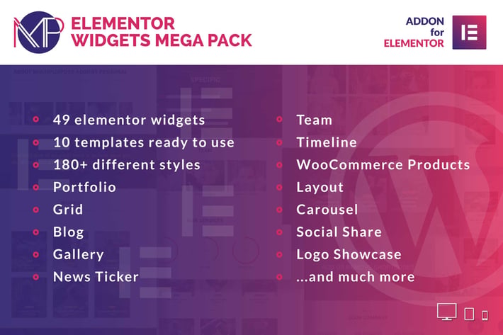 Elementor Widgets Mega Pack - Addons for Elementor