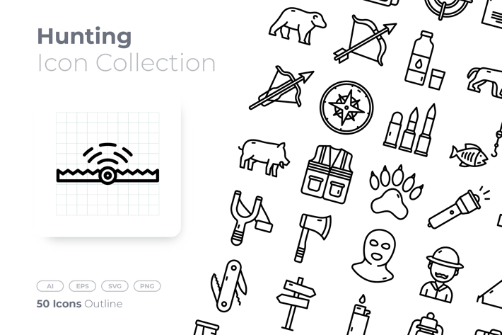 Hunting Outline Icon