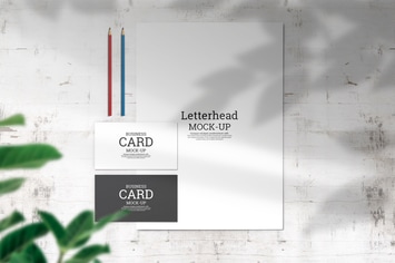 Realistic Stationary set mockup m1
