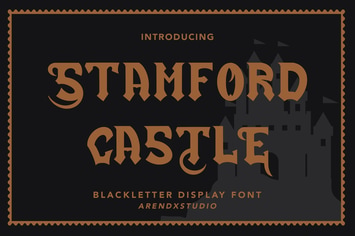 Stamford Castle - Blackletter Display Font
