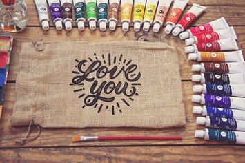 Bag Sack Paint Scene