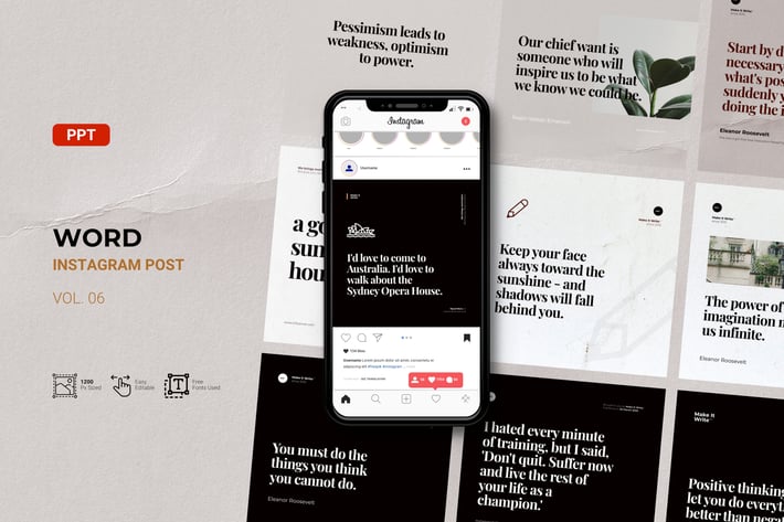 Word-Instagram Post PPT