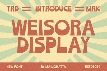 Weisora - Retro Display Font