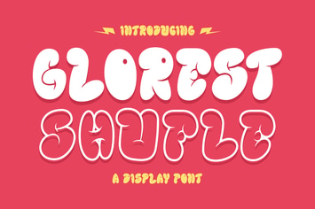 Glorest Shufle A Display Font 