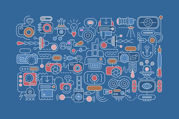 Photography equipment vector banner design