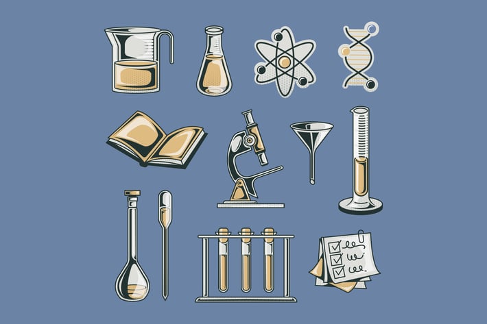 Laboratory Illustration Set 