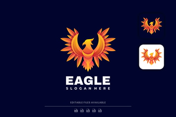 Eagle Gradient Colorful Logo