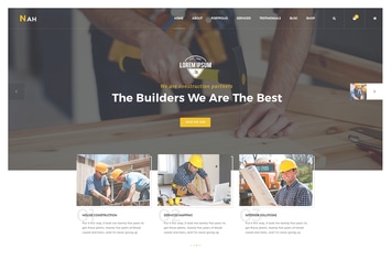 Nah Multipurpose Construction responsive HTML5 Tem