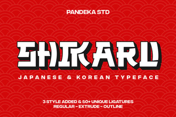 Shikaru - Modern Japanese and Korea Font