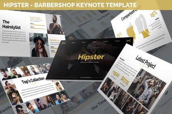 Hipster - Barbershop Keynote Template