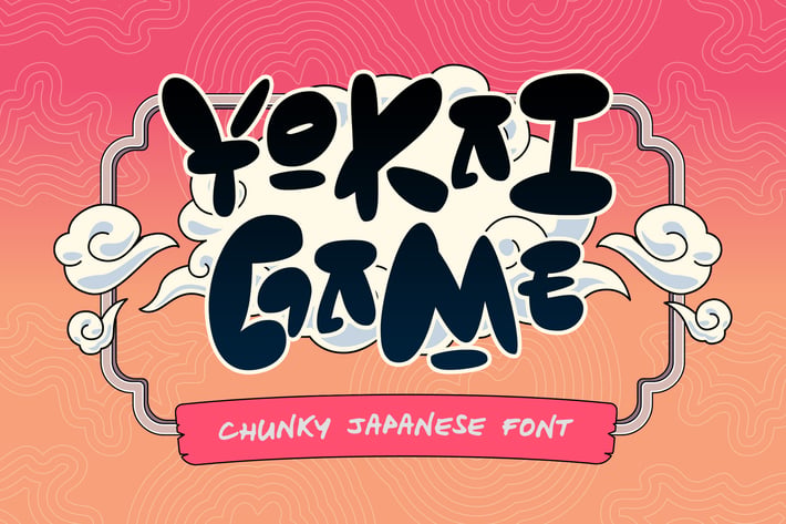 Yokai Game - Chunky Japanese Style Font