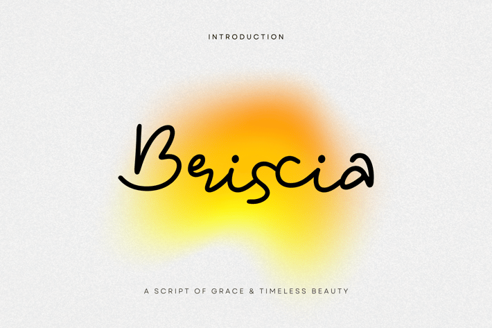 Briscia – A Graceful & Timeless Script Font
