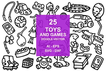 25 Toys and Game Doodles