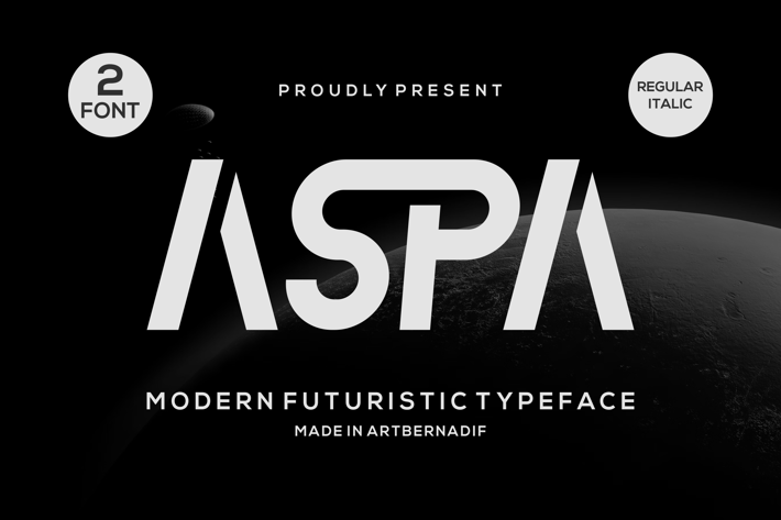 Aspa - Modern Futuristic Typeface Font
