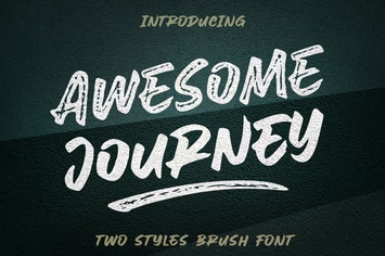 Awesome Journey - Brush Font