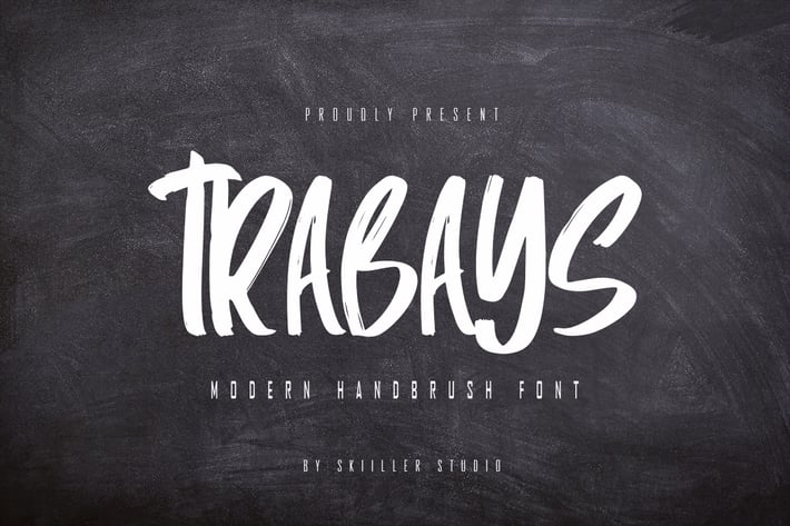 Trabays - Modern Handbrush Font