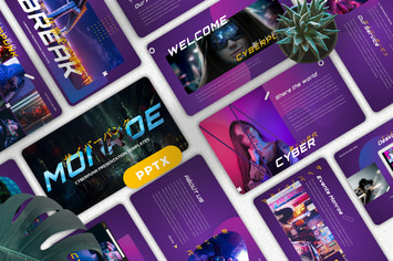 Monroe - Cyberpunk Powerpoint Templates