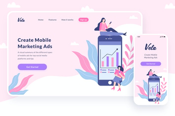Mobile Marketing Illustration