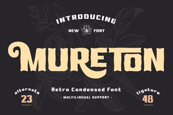 Mureton - Retro Condensed Font