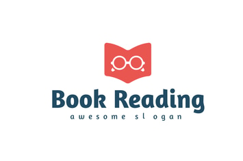Book Reading Logo Template