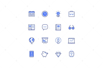 Business and management - line design style icons